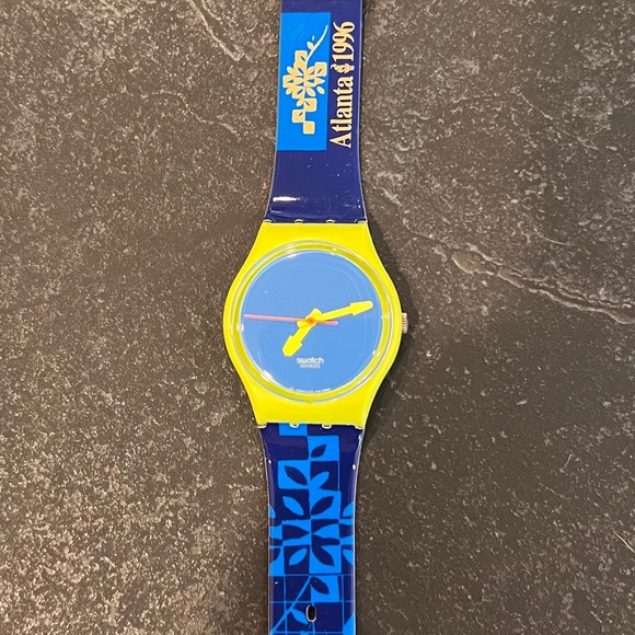 Swatch Other - RARE - 1996 Vintage Swatch Watch, ATLANTA OLYMPICS VOLUNTEER, GJ109C